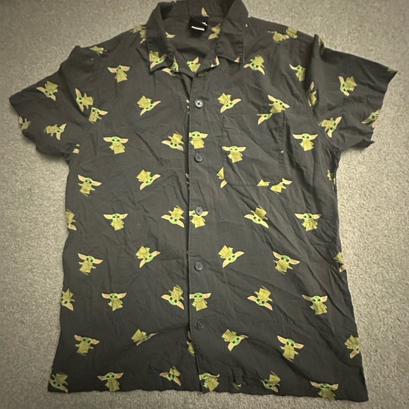 Star Wars Other - Star Wars Shirt - Men’s Button Down Shirt - Size L - Baby Yoda/Grogu Pattern